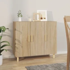 Sonoma Oak Engineered Wood Sideboard 90x34x80 cm by vidaXL, Sideboards - Ref: Foro24-812495, Price: 99,32 €, Discount: %