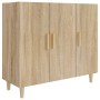 Sideboard aus Sonoma-Eichenholzwerkstoff, 90 x 34 x 80 cm von vidaXL, Sideboards - Ref: Foro24-812495, Preis: 100,74 €, Rabat...