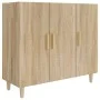 Sonoma Oak Engineered Wood Sideboard 90x34x80 cm by vidaXL, Sideboards - Ref: Foro24-812495, Price: 99,32 €, Discount: %