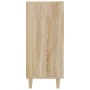 Sonoma Oak Engineered Wood Sideboard 90x34x80 cm by vidaXL, Sideboards - Ref: Foro24-812495, Price: 100,14 €, Discount: %