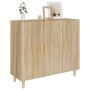 Sideboard aus Sonoma-Eichenholzwerkstoff, 90 x 34 x 80 cm von vidaXL, Sideboards - Ref: Foro24-812495, Preis: 100,74 €, Rabat...