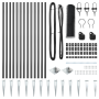 Juego de Cercas Juego de 2 Gris Acero Galvanizado von , Zaunpfosten - Ref: Foro24-3353223, Preis: 136,66 €, Rabatt: %