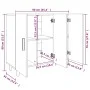 Sideboard aus Sonoma-Eichenholzwerkstoff, 90 x 34 x 80 cm von vidaXL, Sideboards - Ref: Foro24-812495, Preis: 99,33 €, Rabatt: %