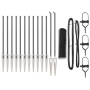 Juego de Cercas Set de 2 Gris Metal, Malla Grande Duradero de , Postes de cerca - Ref: Foro24-3353224, Precio: 132,98 €, Desc...
