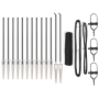Juego de Cercas Set de 2 Gris Metal 25 x 0.5 m Duradero | Foro24.es | Tu tienda online para hogar, jardín y más Foro24.es