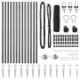 Juego de Cercas Set de 2 Gris Metal 25 x 0.5 m Duradero | Foro24.es | Tu tienda online para hogar, jardín y más Foro24.es