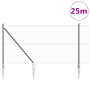Juego de Cercado Set de 2 Gris Acero, PVC 25 x 1.2 m Duradero de , Postes de cerca - Ref: Foro24-3353240, Precio: 170,94 €, D...