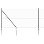 Juego de Cercado Set de 2 Gris Acero, PVC 25 x 1.2 m Duradero de , Postes de cerca - Ref: Foro24-3353240, Precio: 170,94 €, D...