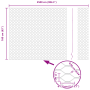 Cerca Hexagonal Gris 1.6x25 m de Acero de , Postes de cerca - Ref: Foro24-3353254, Precio: 193,99 €, Descuento: %