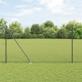 Cerca Hexagonal Gris 1.5x50 m Acero