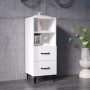 Hochglanzweißes Sperrholz-Sideboard 34,5 x 34 x 90 cm von vidaXL, Sideboards - Ref: Foro24-812372, Preis: 64,24 €, Rabatt: %