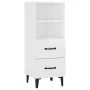 Hochglanzweißes Sperrholz-Sideboard 34,5 x 34 x 90 cm von vidaXL, Sideboards - Ref: Foro24-812372, Preis: 63,44 €, Rabatt: %