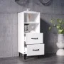 Hochglanzweißes Sperrholz-Sideboard 34,5 x 34 x 90 cm von vidaXL, Sideboards - Ref: Foro24-812372, Preis: 63,44 €, Rabatt: %