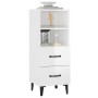 Hochglanzweißes Sperrholz-Sideboard 34,5 x 34 x 90 cm von vidaXL, Sideboards - Ref: Foro24-812372, Preis: 64,24 €, Rabatt: %