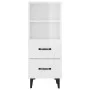 Hochglanzweißes Sperrholz-Sideboard 34,5 x 34 x 90 cm von vidaXL, Sideboards - Ref: Foro24-812372, Preis: 63,44 €, Rabatt: %