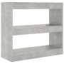 Betongraues Regal/Raumteiler 80x30x72 cm von vidaXL, Bücherregale und Regale - Ref: Foro24-811695, Preis: 48,24 €, Rabatt: %