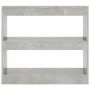 Betongraues Regal/Raumteiler 80x30x72 cm von vidaXL, Bücherregale und Regale - Ref: Foro24-811695, Preis: 47,53 €, Rabatt: %