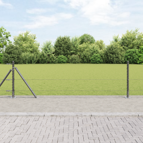 Cerca Hexagonal Gris 0.6x10 m Acero de , Postes de cerca - Ref: Foro24-3353614, Precio: 177,87 €, Descuento: %