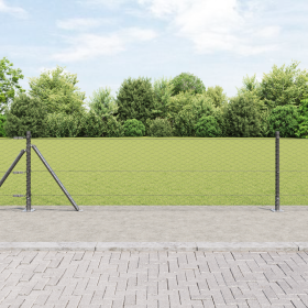 Cerca Hexagonal Gris 0.6x10 m Acero