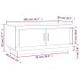 Concrete gray plywood coffee table 102x50x45 cm by vidaXL, Coffee table - Ref: Foro24-811812, Price: 92,96 €, Discount: %