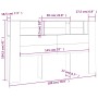 Weißes Kopfteilmöbel 180x18,5x104,5 cm von vidaXL, Kopf- und Fußteile - Ref: Foro24-811943, Preis: 78,14 €, Rabatt: %
