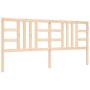 Bed frame with solid wood headboard 200x200 cm by vidaXL, Beds and slatted bases - Ref: Foro24-3193941, Price: 144,11 €, Disc...