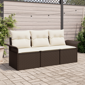 Conjunto de Sofá de Jardín de 3 Piezas con