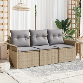 Comprar Conjunto de Sofás de Jardín de 3 Piezas