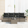 Juego de Sofá de Jardín de 5 Piezas con Cojines Gris de Ratán Sintético von , Outdoor-Sofas - Ref: Foro24-3353898, Preis: 346...