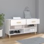 Weißer Schuhschrank aus Sperrholz 102x35x55 cm. von vidaXL, Schuhregale und Schuhorganisatoren - Ref: Foro24-812816, Preis: 5...