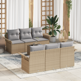 Comprar Juego de Sofás de Jardín de 7 Piezas con