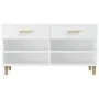 Mueble zapatero de madera contrachapada blanco 102x35x55 cm by vidaXL, Shoe racks and shoe organizers - Ref: Foro24-812816, P...