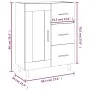 Weißes Sideboard aus Holzwerkstoff, 69,5 x 34 x 90 cm von vidaXL, Sideboards - Ref: Foro24-812204, Preis: 91,73 €, Rabatt: %