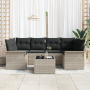 Juego de Sofá de Jardín de 7 Piezas con Cojines Gris Claro Ratán Poliéster von , Outdoor-Sofas - Ref: Foro24-3353931, Preis: ...