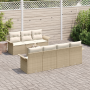 Conjunto de Sofás de Jardín de 8 Piezas con Cojines Beige Ratán Polimérico | Foro24.es | Tu tienda online para hogar, jardín y más Foro24.es