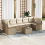 Juego de Sofá de Jardín de 8 Piezas con Cojines Beige Ratán Polipropileno von , Outdoor-Sofas - Ref: Foro24-3353950, Preis: 5...