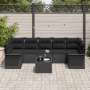Conjunto de Sofá de Jardín de 8 Piezas con Cojines Poliratán Negro | Foro24.es | Tu tienda online para hogar, jardín y más Foro24.es