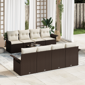 Comprar Juego de Sofá de Jardín de 9 Piezas con