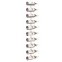 Wandmontiertes Weinregal für 10 weiße Metallflaschen von vidaXL, Weinregale - Ref: Foro24-340904, Preis: 58,79 €, Rabatt: %