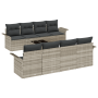 Conjunto de Sofás de Jardín de 9 Piezas con Cojines Gris Claro Ratán Sintético von , Outdoor-Sofas - Ref: Foro24-3353961, Pre...