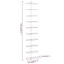 Wall-mounted wine rack for 10 white metal bottles by vidaXL, Wine racks - Ref: Foro24-340904, Price: 54,56 €, Discount: %