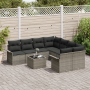 Juego de Sofás de Jardín de 9 Piezas con Cojines Poliratán Gris by , Outdoor sofas - Ref: Foro24-3353968, Price: 558,11 €, Di...