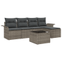 Juego de Sofá de Jardín de 5 Piezas con Cojines Negro Ratán Poliéster by , Outdoor sofas - Ref: Foro24-3353998, Price: 389,46...
