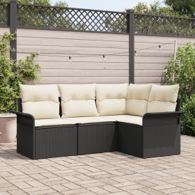 Conjunto de Sofá de Jardín de 4 Piezas con