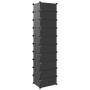 Black shoe rack 44x32x174 cm by vidaXL, Shoe racks and shoe organizers - Ref: Foro24-340560, Price: 71,47 €, Discount: %