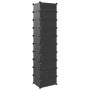 Black shoe rack 44x32x174 cm by vidaXL, Shoe racks and shoe organizers - Ref: Foro24-340560, Price: 67,64 €, Discount: %