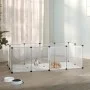 Kleiner transparenter Käfig für Tiere aus PP und Stahl, 144x74x46,5 cm. von vidaXL, Käfige und Lebensräume für Kleintiere - R...