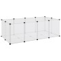 Kleiner transparenter Käfig für Tiere aus PP und Stahl, 144x74x46,5 cm. von vidaXL, Käfige und Lebensräume für Kleintiere - R...