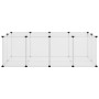 Jaula animales pequeños transparente PP y acero 144x74x46,5 cm by vidaXL, Cages and habitats for small animals - Ref: Foro24-...