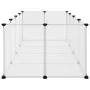 Kleiner transparenter Käfig für Tiere aus PP und Stahl, 144x74x46,5 cm. von vidaXL, Käfige und Lebensräume für Kleintiere - R...